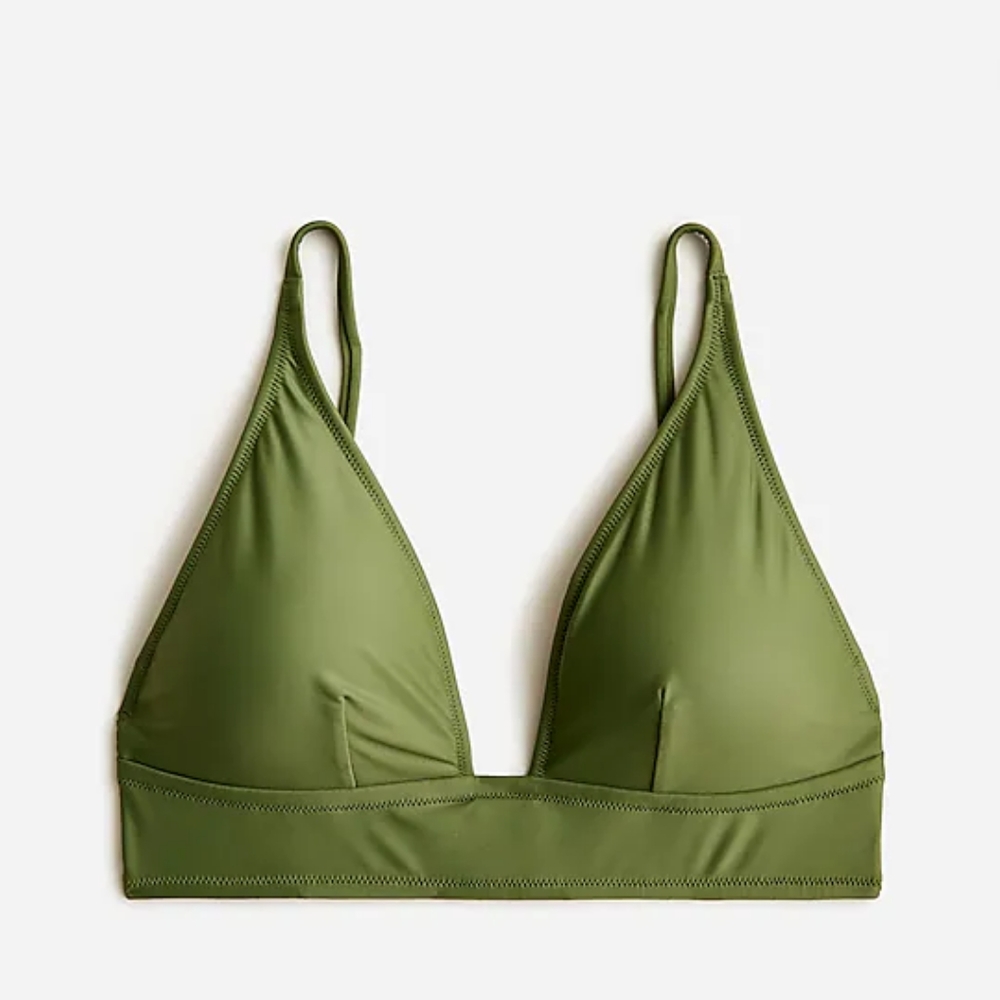 NWT J Crew Plunge Bikini Top